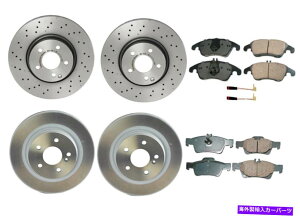 brake disc rotor Akebono Front��Lear Brake Kit Euro Pad�f�B�X�N���[�^�[MB W212 E350�Z�_���X�|�[�c Akebono Front & Rear Brake Kit Euro Pad Disc Rotors For MB W212 E350 Sedan Sport�y���s�A���i�z