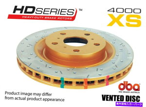 brake disc rotor 2x DBA 4000 XS�N���X�h����/�X���b�gKP�t�B�b�g350Z F�y�A 2x DBA 4000 XS Cross-drilled/slotted KP FIT 350Z F PAIR�y���s�A���i�z