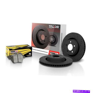 brake disc rotor フォードエスケープ4WD 2013 2014タロンブレーキローターセットドリルとスロット付きのホーク Hawk For Ford Escape 4WD 2013 2014 Talon Brake Rotor Set Drilled and Slotted