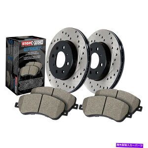 brake disc rotor STOPTECH 939.34024 STREET-2�z�C�[���f�B�X�N�u���[�L�L�b�gw/�N���X�h�������[�^�[ StopTech 939.34024 Street-2 Wheel Disc Brake Kit w/Cross-Drilled Rotors�y���s�A���i�z