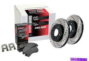 brake disc rotor STOPTECH 939.42531 STREET-2�z�C�[���f�B�X�N�u���[�L�L�b�gw/�N���X�h�������[�^�[ StopTech 939.42531 Street-2 Wheel Disc Brake Kit w/Cross-Drilled Rotors�y���s�A���i�z