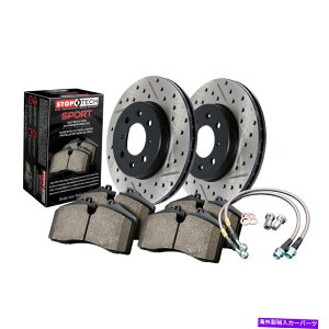 brake disc rotor STOPTECH 978.40002RX|[cfBXNu[LLbgw/NXhуXbg[^[with StopTech 978.40002R Sport Disc Brake Kit w/Cross-Drilled And Slotted Rotors