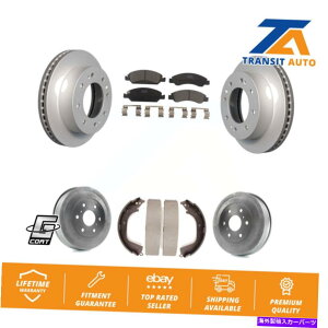 brake disc rotor V{[Vo[h1500p̃tgAR[eBOu[L[^[Z~bNpbhhLbg Front Rear Coated Brake Rotors Ceramic Pad Drum Kit For Chevrolet Silverado 1500