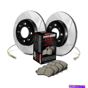 brake disc rotor Au[LCt̃XgbvebNAu[L[^[ƃAu[Lpbh - LbgƂĔ̔ StopTech Rear Brake Rotor and Rear Brake Pads w/ Rear Brake Lines - Sold As Kit