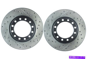 brake disc rotor 2016-2018�V�{���[LCF 3500�i43392�j�̃t�����g�y�ASTOPTECH�f�B�X�N�u���[�L���[�^�[ Front PAIR Stoptech Disc Brake Rotor for 2016-2018 Chevrolet LCF 3500 (43392)�y���s�A���i�z