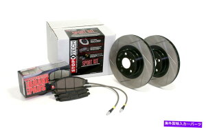 brake disc rotor STOPTECH 977.46003R�X�|�[�c�f�B�X�N�u���[�L�L�b�gW/�X���b�g���[�^�[�t�B�b�g03-06�����T�[ StopTech 977.46003R Sport Disc Brake Kit w/Slotted Rotors Fits 03-06 Lancer�y���s�A���i�z