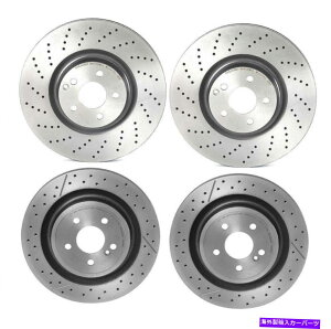 brake disc rotor �����Z�f�XR172 SLC43 AMG 2020�p�u�����{�t�����g���A�u���[�L�f�B�X�N���[�^�[�h�����L�b�g Brembo Front Rear Brake Disc Rotors Drilled Kit for Mercedes R172 SLC43 AMG 2020�y���s�A���i�z