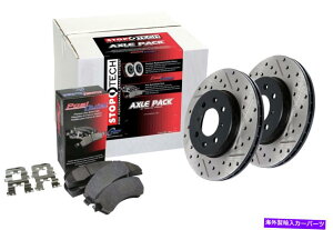 brake disc rotor STOPTECH 938.33527�X�g���[�g�A�N�X���p�b�N�t�B�b�g03-15�J�C�G��Q7�g�D�A���O Stoptech 938.33527 Street Axle Pack Fits 03-15 Cayenne Q7 Touareg�y���s�A���i�z