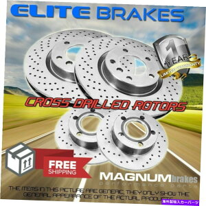 brake disc rotor 2004N2007ÑtgANXh[^[{{S60 RgW/tg330mm Front & Rear Cross Drilled Rotors for 2004-2007 Volvo S60 R Trim w/ Front 330mm