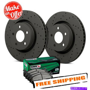 brake disc rotor Hawk Talon LTShƃXbgttgu[LLbg11-15W[vOh`FL[ Hawk Talon LTS Drilled & Slotted Front Brake Kit for 11-15 Jeep Grand Cherokee