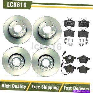 brake disc rotor 2001N2005ÑAEfBA4̃u{u[LLbgu[Lpbhƃ[^[tgA Brembo Brake kit brake pads and rotors Front Rear For 2001-2005 Audi A4