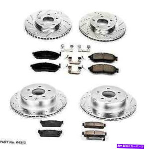 brake disc rotor �p���[�X�g�b�vK4313�t�����g/���AZ23�G�{�����[�V����1�C���t�B�j�e�BM45/Q45�p�̃N���b�N�u���[�L�L�b�g Power Stop K4313 Front/Rear Z23 Evolution 1-Click Brake Kit for Infiniti M45/Q45�y���s�A���i