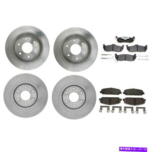 brake disc rotor 2007�N�̃A���}�_�t�����g���A�u���[�L���[�^�[�ƃZ���~�b�N�u���[�L�p�b�h - ���C�x�X�g For 2007 Armada Front Rear Brake Rotors & Ceramic Brake Pads - Raybestos
