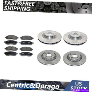 brake disc rotor tgALbgu[L[^[ƃ^bNu[LpbhyAZbg2004 A8 Front Rear Kit Brake Rotors & Metallic Brake Pads Pair Set Fits 2004 A8