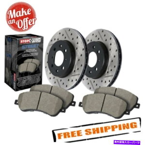 brake disc rotor STOPTECH 938.40024 Street Drilled/Slotted Front Brake Kit for 13-18 Honda Civic StopTech 938.40024 Street Drilled/Slotted Front Brake Kit for 13-18 Honda Civic�y���s�A���i�z