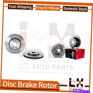 brake disc rotor 2010-2017 GMCn`ɌăZbgꂽtgAu{R[eBOOEu[L[^[Zbg Front & Rear Brembo Coated OE Brake Rotors Set For 2010-2017 GMC Terrain