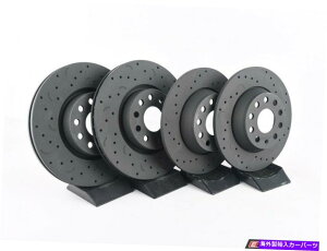brake disc rotor z[N - ^tgANXhhXbgu[L[^[-HTC4898KT Hawk - Talon Front & Rear Cross Drilled & Slotted Brake Rotors - htc4898KT