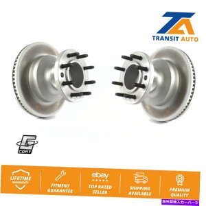 brake disc rotor �t�H�[�hE-350�X�[�p�[�f���[�e�BE-450�G�R�m�����p�t�����g�R�[�e�B���O�f�B�X�N�u���[�L���[�^�[�n�u�y�A Front Coated Disc Brake Rotor Hub Pair For Ford E-350 Super Duty E-450 Econoline�y���s�A