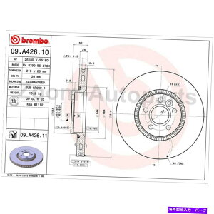 brake disc rotor �u�����{�t�����g���A�u���[�L���[�^�[���S�Z�b�g4�t�B�b�g2011-2018�{���{S60 Brembo Front Rear Brake Rotors Complete Set of 4 Fits 2011-2018 Volvo S60