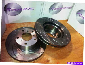 brake disc rotor Mazda RX8 Sports 323mm 7/2003 -2012 UPG F��R�ɍ��킹�ăX���b�g�f�B�X�N�u���[�L���[�^�[ Slotted Disc Brake Rotors to suit Mazda RX8 Sports 323mm 7/2003 -2012 UPG F&R�y���s�A���i�z