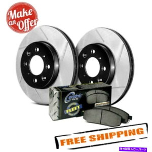 brake disc rotor STOPTECH 970.44514 2010-2019�g���^4runner�̃X���b�g1�s�[�X���A�u���[�L�L�b�g StopTech 970.44514 Slotted 1-Piece Rear Brake Kit for 2010-2019 Toyota 4Runner�y���s�A���i�z