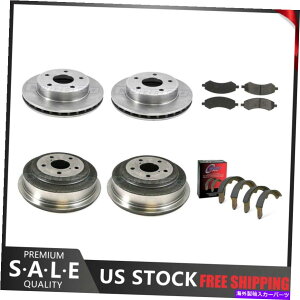brake disc rotor 2005-2008_bW_R^u[L[^[ƃ^bNpbh +u[LhV[Y Fits 2005-2008 Dodge Dakota Brake Rotors & Metallic Pads + Brake Drums & Shoes