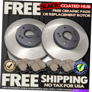 brake disc rotor O1086 FIT 2007 2008 2009�|���e�B�A�b�N�����^�i�u���b�N�n�u�u���[�L���[�^�[�Z���~�b�N�p�b�hF+R O1086 FIT 2007 2008 2009 Pontiac Montana BLACK HUB Brake Rotors Ceramic Pads F+R�y���s�A���i�z