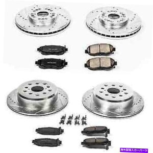 brake disc rotor �p���[�X�g�b�vK1078�t�����g/���AZ23�G�{�����[�V����1���N�T�XGS300�p�̃N���b�N�u���[�L�L�b�g Power Stop K1078 Front/Rear Z23 Evolution 1-Click Brake Kit for Lexus GS300�y���s�A���i�z