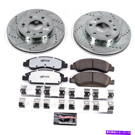 brake disc rotor PowerStop Shevrolet Tahoe 2008-2019用のフロントブレーキパッドとローターキット PowerStop Front Brake Pads and Rotors Kit For Chevrolet Tahoe 2008-2019