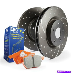 brake disc rotor EBCu[LS8KR1009 S8LbgIWXgtGD[^[ɓK EBC Brakes S8KR1009 S8 Kits Orangestuff and GD Rotors Fits 04 Sierra 1500