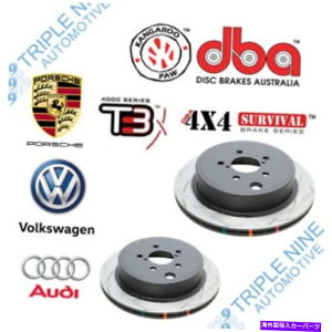 brake disc rotor 2x DBA DBA42245SA[^[T3 4000|VFJCGSfB[[13?18pXbg 2x DBA DBA42245S REAR ROTOR T3 4000 SLOTTED for PORSCHE CAYENNE S DIESEL 13~18