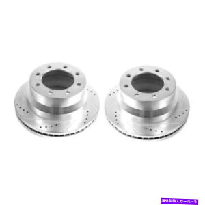 brake disc rotor 09-19�V�{���[�G�N�X�v���X3500���A�G�{�����[�V�����h�������X���b�g�̃p���[�X�g�b�v PowerStop for 09-19 Chevrolet Express 3500 Rear Evolution Drilled & Slotted�y���s�A���i�z
