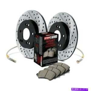 brake disc rotor Subaru Impreza 03-07 STOPTECH SPORT DRILLILD��SLOTTED 1�s�[�X���A�u���[�L�L�b�g�p For Subaru Impreza 03-07 StopTech Sport Drilled & Slotted 1-Piece Rear Brake Kit�y���s�A���i�z