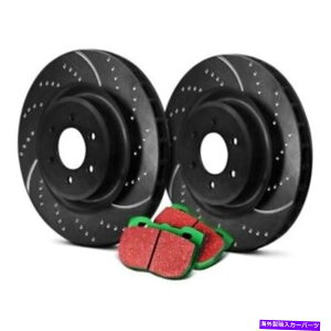 brake disc rotor �t�B�A�b�g500L 14-20 EBC�X�e�[�W10�X�[�p�[�X�|�[�c�̂��ڂ݂ƃX���b�g�t���t�����g�u���[�L�L�b�g�p For Fiat 500L 14-20 EBC Stage 10 Super Sport Dimpled & Slotted Front Brake Kit�y���s�A���i�z