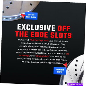 brake disc rotor [�t�����g�ƃ��A] 4�@�킳�ꂽ�u���[�L���[�^�[��8�̔������p�b�hATL038512 [FRONT & REAR] 4 DRILLED ONLY BRAKE ROTORS & 8 SEMI-METALLIC PADS ATL038512�y���s�A���i�z
