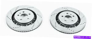 brake disc rotor 13-19�̃p���[�X�g�b�v�t�H�[�h�G�N�X�v���[���[�t�����g�G�{�����[�V�����h�������X���b�g���[�^�[-PA -PA Power Stop for 13-19 Ford Explorer Front Evolution Drilled & Slotted Rotors - Pa�y���s�A