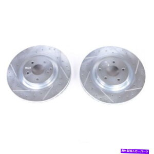brake disc rotor 03-06�̃p���[�X�g�b�v Power Stop for 03-06 Mercedes-Benz CLK500 Front Evolution Drilled & Slotted Roto�y���s�A���i�z
