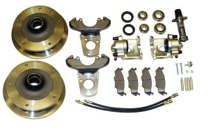 brake disc rotor Empi 22-2880�t�����g�f�B�X�N�u���[�L�L�b�g�[���I�t�Z�b�g5x205�����N�s��1959-1965�o�O EMPI 22-2880 FRONT DISC BRAKE KIT ZERO OFFSET 5X205 FOR LINK PIN 1959 - 1965 BUG�y���s�A���i�z