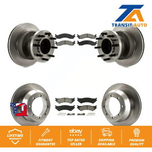 brake disc rotor �t�H�[�hE-350�X�[�p�[�f���[�e�B�G�R�m�����p�̃t�����g���A�u���[�L���[�^�[�Z�~���^���b�N�p�b�h�L�b�g Front Rear Brake Rotor Semi-Metallic Pad Kit For Ford E-350 Super Duty Econoline�y���s�A