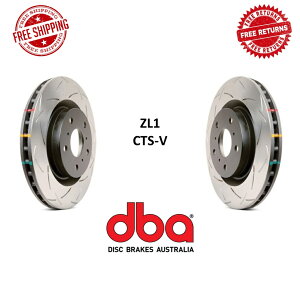 brake disc rotor DBA�X���b�g�t��T3 4000�V���[�Y���j�f�B���N�V�����t�����g�u���[�L�f�B�X�N�y�AZL1/CTS-V�ɓK������ DBA Slotted T3 4000 Series Uni-Directional Front Brake Disc Pair Fits ZL1/CTS-V�y���s�A���i�z