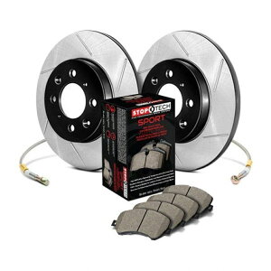 brake disc rotor XgbvebNtg|LbgƂĔ̔ĂhƃXbgtu[L[^[/pbh/u[LC StopTech Front | Drilled & Slotted Brake Rotor/Pads/Brake Lines Sold as a Kit
