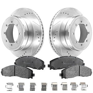 brake disc rotor F350�g���b�NF450 Ford F-350 Super Duty F-450 13-16�p�̃u���[�L�f�B�X�N�ƃp�b�h�L�b�g�V�K Brake Disc and Pad Kit New for F350 Truck F450 Ford F-350 Super Duty F-450 13-16�y���s�A���i�z