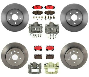 brake disc rotor Sȃu[LLbgu{Z~bNpbhNTXIS250p̃Lp[tfBXN[^[ Complete Brake Kit Brembo Ceramic Pads Disc Rotors with Calipers for Lexus IS250