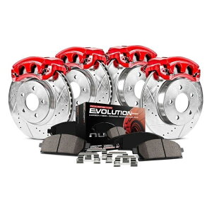 brake disc rotor �t�H���N�X���[�Q���W�F�b�^00�u���[�L�L�b�g�p���[�X�g�b�v1�N���b�NZ23�G�{�����[�V�����X�|�[�c�h���� For Volkswagen Jetta 00 Brake Kit Power Stop 1-Click Z23 Evolution Sport Drilled�y���s�A