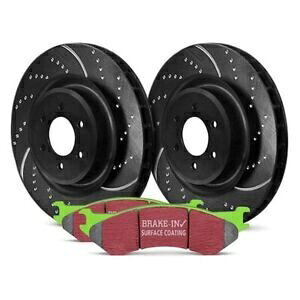 brake disc rotor ���Y�^�C�^��XD 16-21�u���[�L�L�b�gEBC�X�e�[�W3�g���b�N��SUV dempled��slotted�p For Nissan Titan XD 16-21 Brake Kit EBC Stage 3 Truck & SUV Dimpled & Slotted�y���s�A���i�z