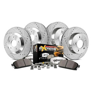 brake disc rotor tH[hx@C^[Zv^[[eBeB13-19u[LLbgp[Xgbv1NbNGNXg[ For Ford Police Interceptor Utility 13-19 Brake Kit Power Stop 1-Click Extreme