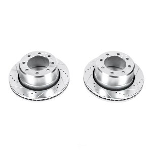 brake disc rotor �f�B�X�N�u���[�L���[�^�[�Z�b�g�h�����h�����A�X���b�g�A����ш������b�L�u���[�L���[�^�[�y�A�㕔 Disc Brake Rotor Set-Rear Drilled, Slotted and Zinc Plated Brake Rotor Pair Rear�y���s�A��