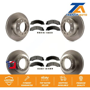 brake disc rotor �����p�t�����g���A�u���[�L���[�^�[�Z���~�b�N�p�b�h�L�b�g5500�_�b�W�X�^�[�����O�g���b�N4500 45 Front Rear Brake Rotor Ceramic Pad Kit For Ram 5500 Dodge Sterling Truck 4500 45�y���s�A���i�z