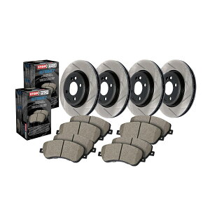 brake disc rotor STOPTECH 934.40035 STREET-4zC[fBXNu[LLbgw/Xbg[^[tBbgAR[h StopTech 934.40035 Street-4 Wheel Disc Brake Kit w/Slotted Rotors Fits Accord
