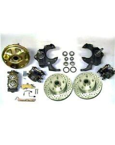 brake disc rotor 1968N1974NV{[m@p[u[X^[fBXNu[LϊLbg2 "hbvXsh 1968 to 1974 Chevy Nova Power Booster Disc Brake Conversion Kit 2" Drop Spindles